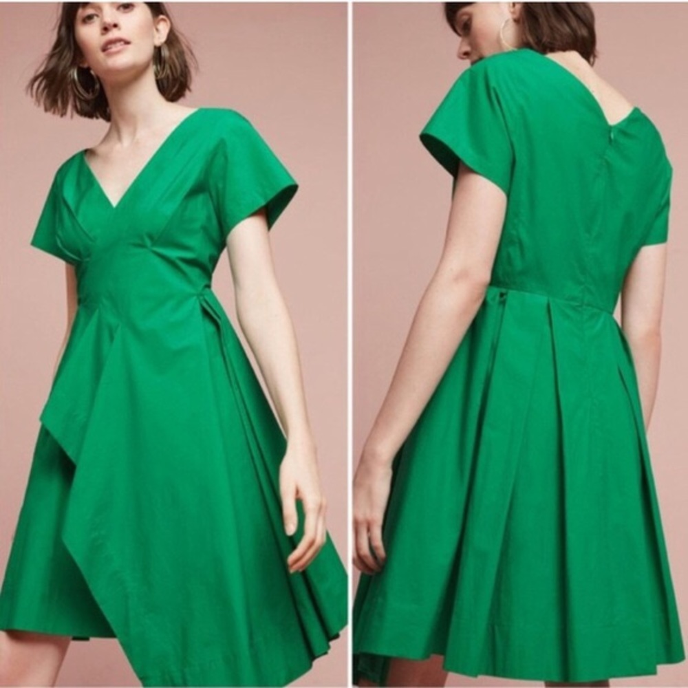 Anthropologie Green Maeve Dress